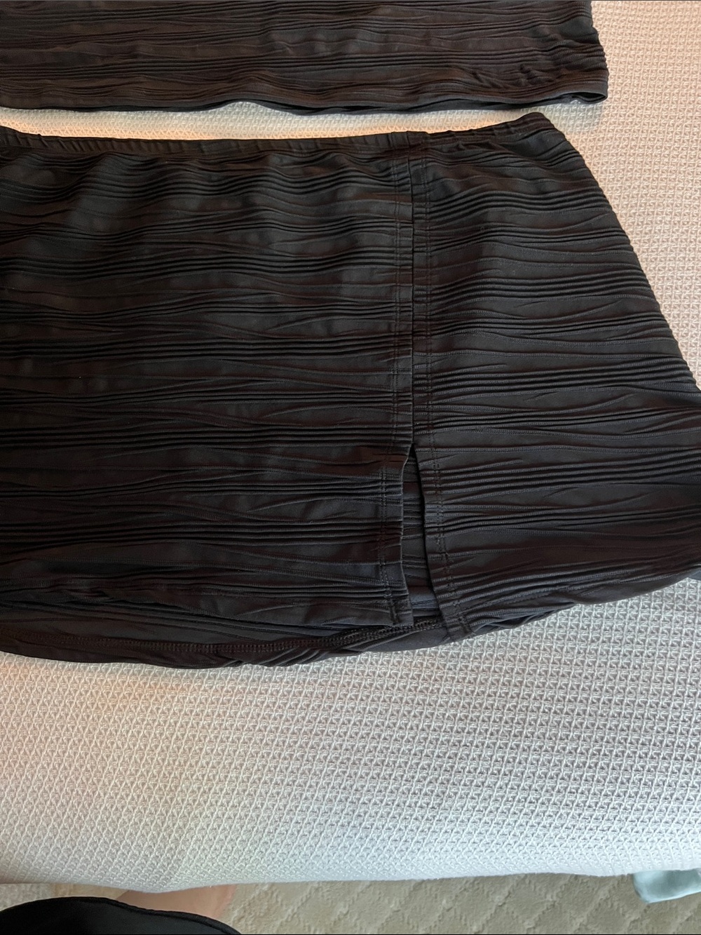 Gottex Black Textured Two-Piece swim Skirt Set - Picture 2 of 9